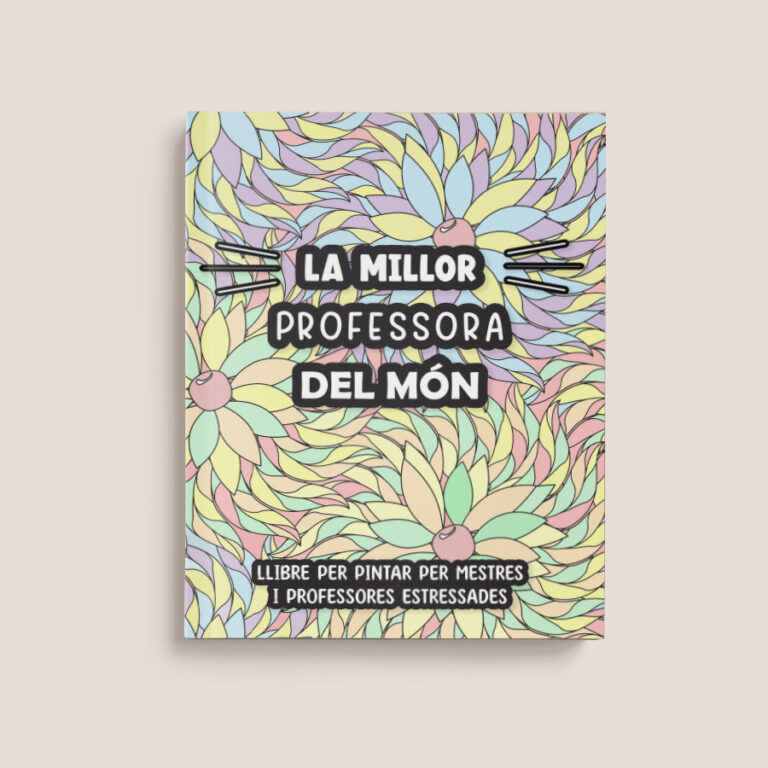 Llibre Per Pintar Per Mestres i Professores Estressades. Un Regal Genial per Fi de Curs.